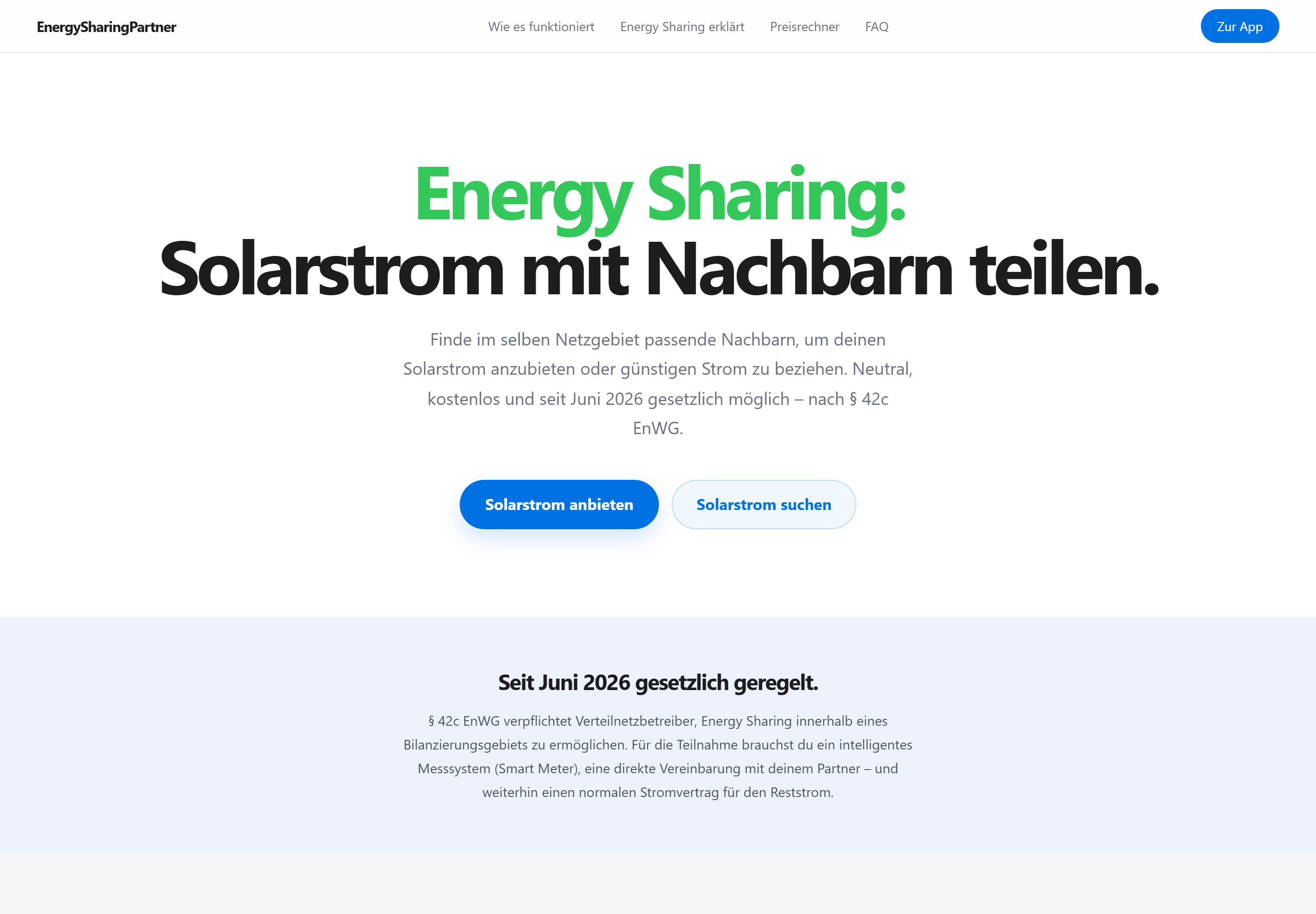 ENERGY SHARING PARTNER